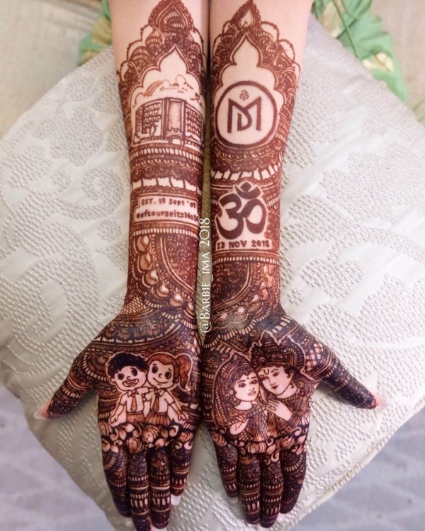 The cutesy henna doodles